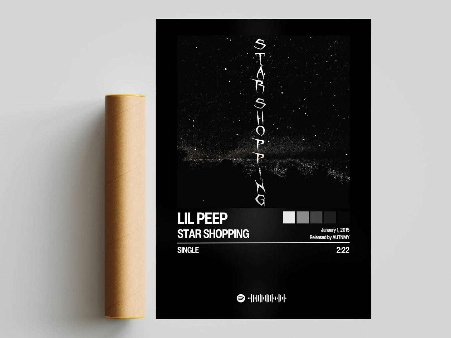 Lil Peep album Poster Music Album poster Fan gift Canvas printing poster Wall Art decoration painting Home Bedroom decoration Peaceful Pleasures Health and Wellness A1 20X30CM
