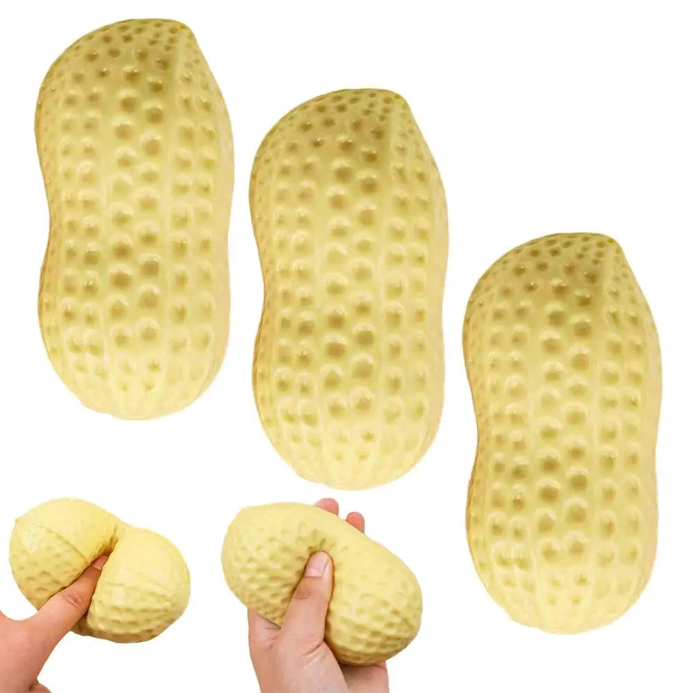 Peanut Sensory Squeeze Fidget Toy – TPR, CE Certified, Ages 14+