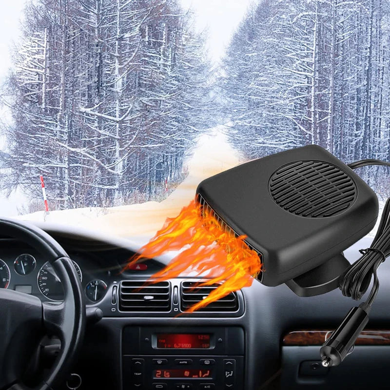 Car Defroster Heater Cooler 12V/24V 200W Portable Vehicle Heating Cooling Fan Windshield Electric Demister Mini Air Conditioner Peaceful Pleasures Health and Wellness