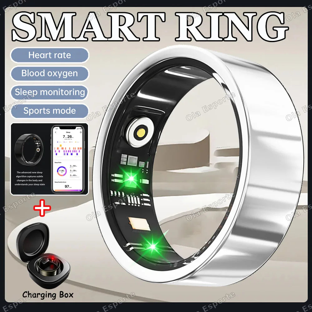 Smart Ring Heart Rate Sleep & Blood Oxygen Tracker | 5ATM