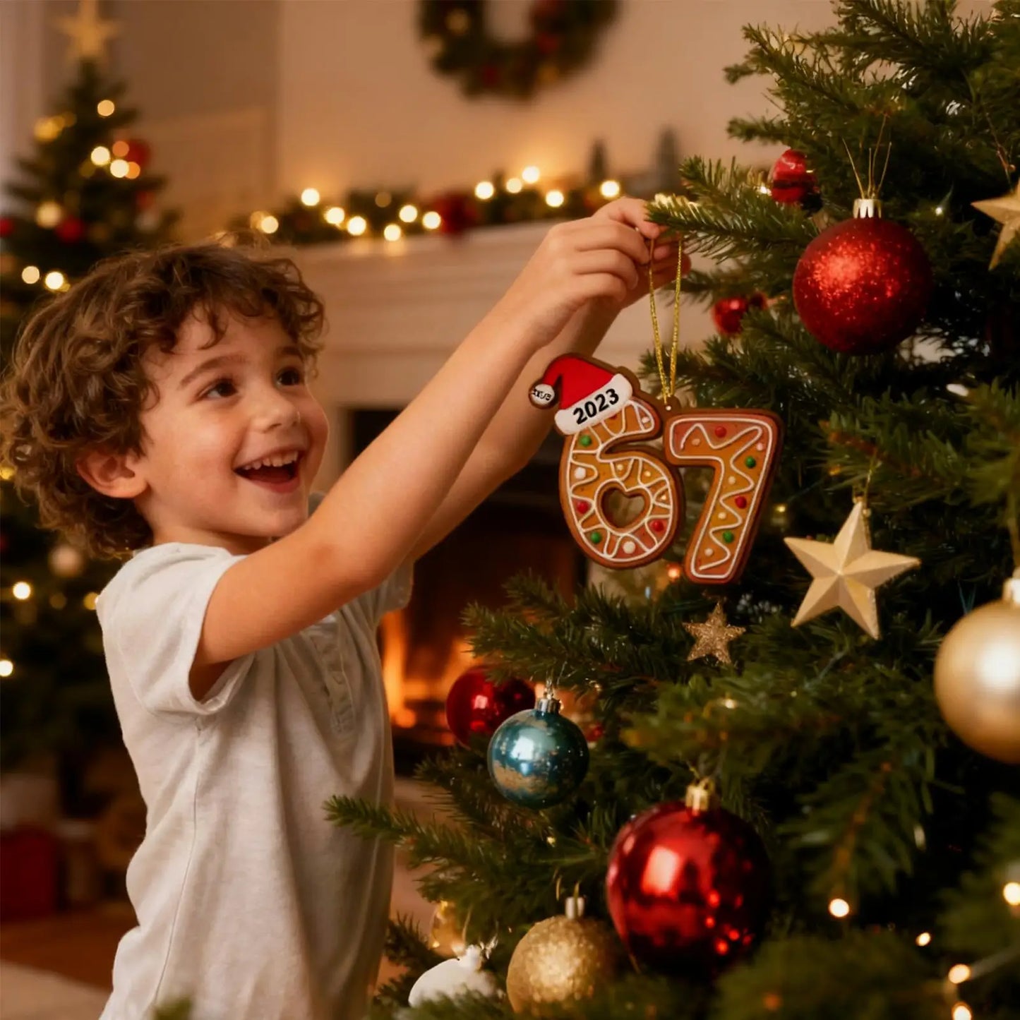 67 Shaped Wooden Christmas Tree Ornaments – Craft Pendants Set