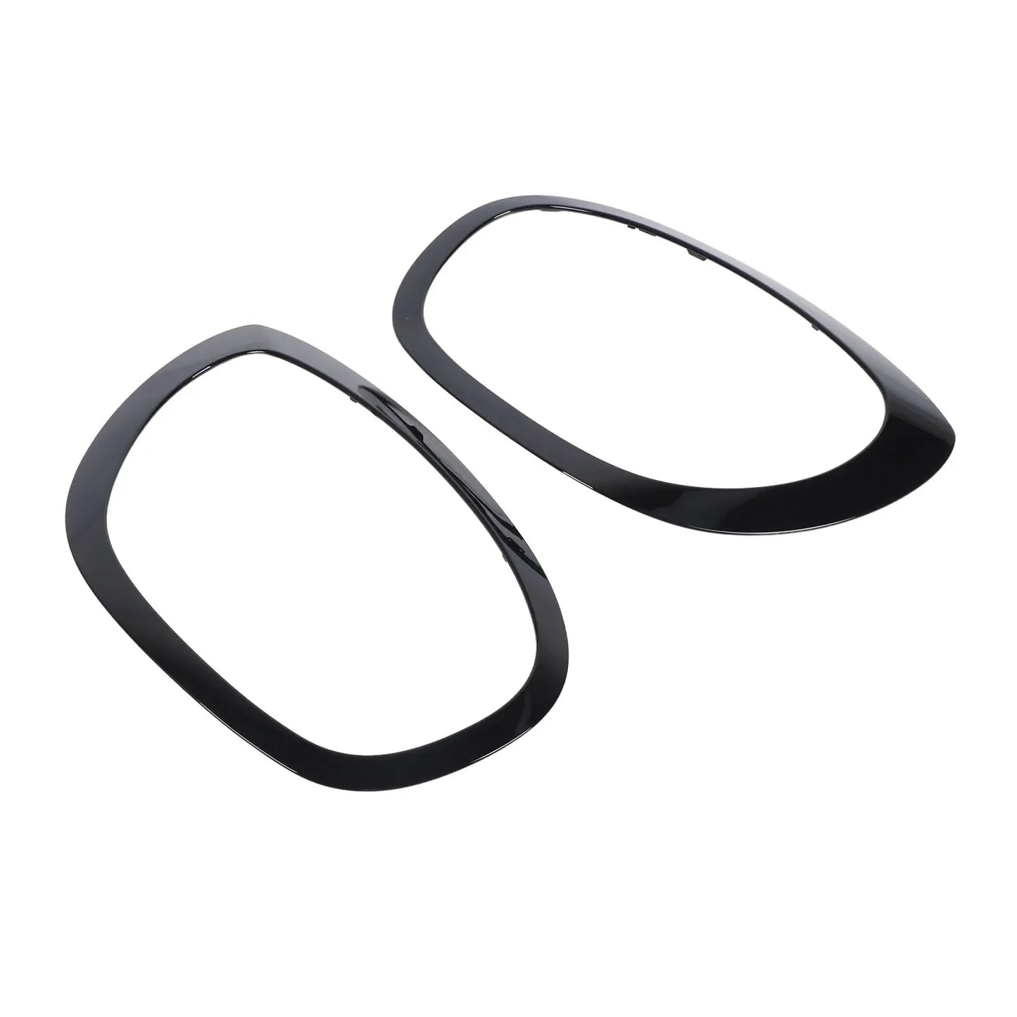 Headlight Trim Ring 1 Pair Fade Proof Easy Install Headlamp Cover
