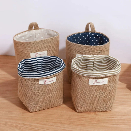 Foldable Wall Hanging Storage Bag | Home Organizer Basket Wall Hanging Organizer Peaceful Pleasures Health and Wellness