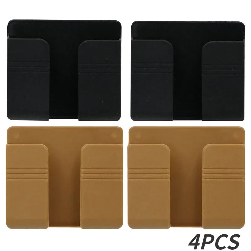 Hanging Organizers Charging Stand Things for the Home Multifunction Kitchen Storage & Organization Remote Control Smarts Phone Peaceful Pleasures Health and Wellness black brown-4pcs