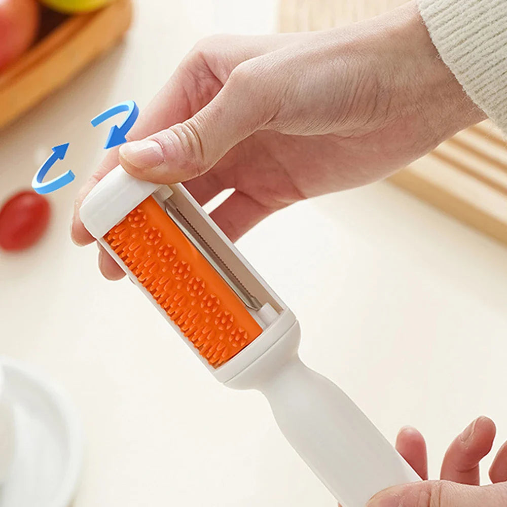 2-in-1 Vegetable Peeler with Cleaning Brush | Aihogard