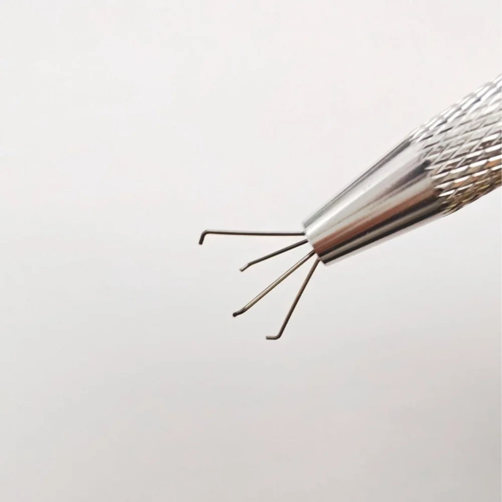 Piercing Ball Grabber 4 Jaw Holder Diamond Claw Tweezers IC Chips
