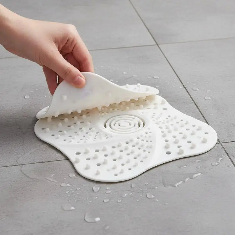 Silicone Shower Drain Hair Catcher & Floor Drain Strainer Cover Drain Hair Catcher Peaceful Pleasures Health and Wellness