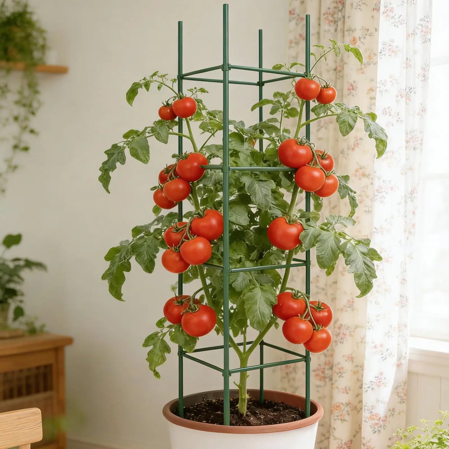 36pc Plant Stakes & Tomato Cage Garden Climbing Support Kit