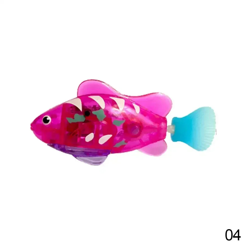 Interactive LED Swimming Fish Cat Toy – Water Activated