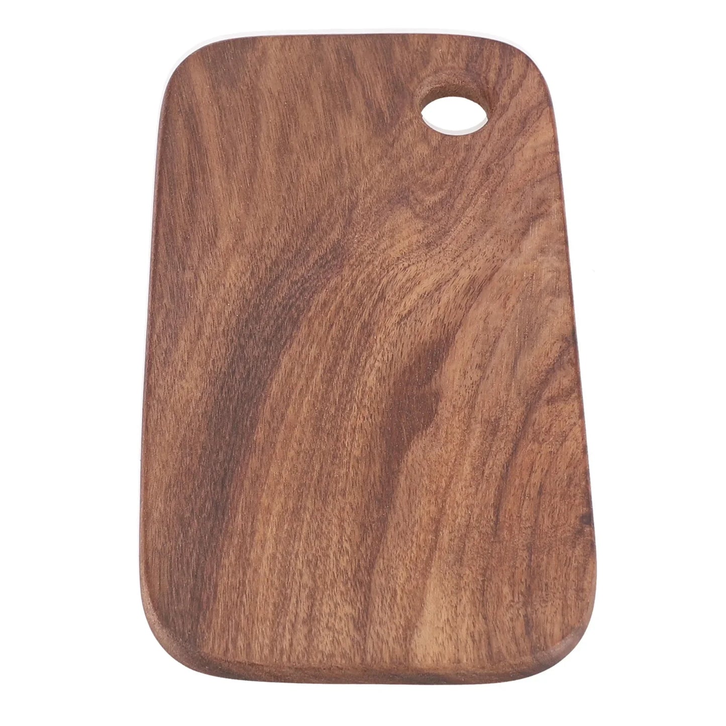 Walnut Wood Cutting Board – Double-Sided, Portable for Camping
