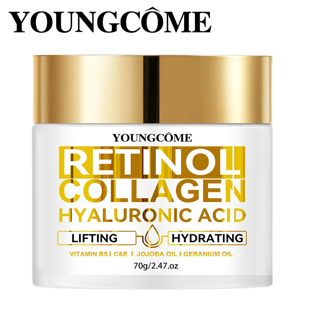 Retinol Anti Aging Face Cream Moisturizing Wrinkle Remover Collagen Hyaluronic Acid Creams Skin Care Cosmetic 30&60ML Peaceful Pleasures Health and Wellness