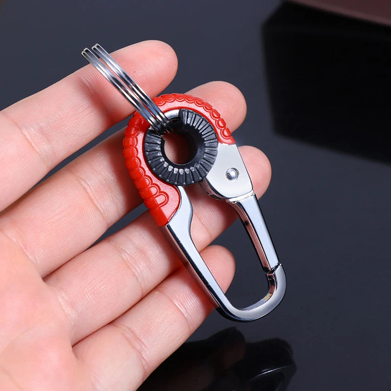 Carabiner Keychain Stainless Steel Double Ring Hook – EDC