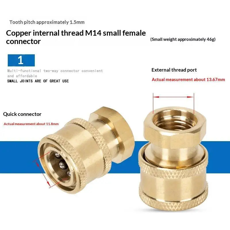 M14 x 1.5 Quick Connector Set – Leak-Proof Pressure Washer Fittings