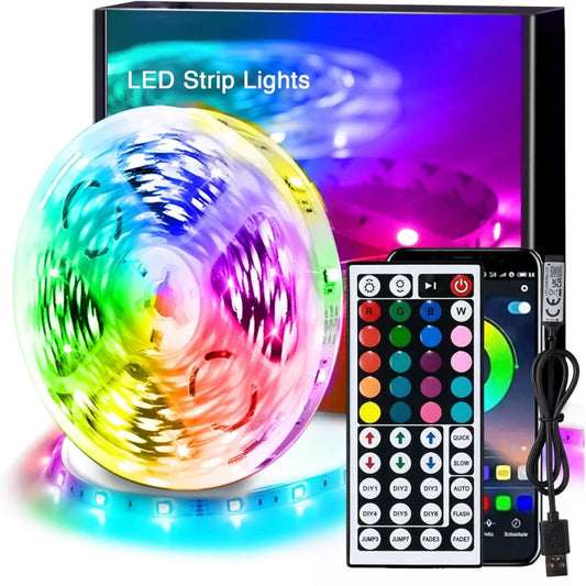 RUNTOIN RGB LED Strip Lights USB 5V App Control Color Changing RGB LED Strip Light Peaceful Pleasures Health and Wellness