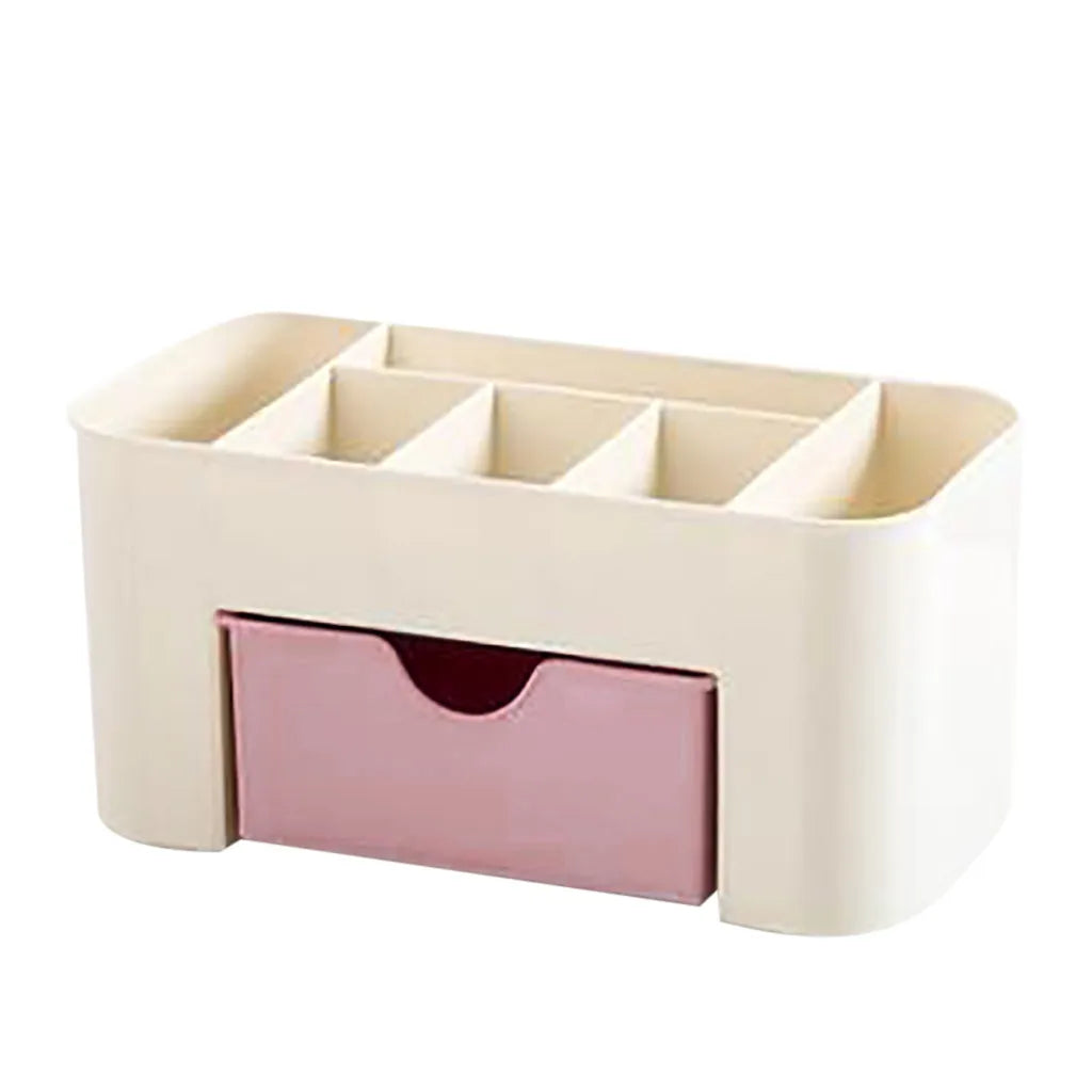 Double Layer Makeup & Jewelry Organizer with Drawers