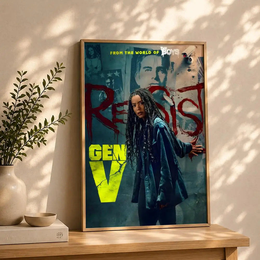 TV G-Gen VS Poster HD Self Adhesive Waterproof Wall Art Ideal for Home Office Dorm Bedroom Great Gift Peaceful Pleasures Health and Wellness White9 15X20cmNoframe