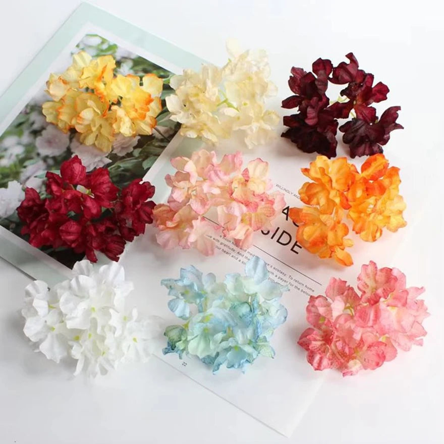 Silk Hydrangea Artificial Flowers for Wedding & Home Décor