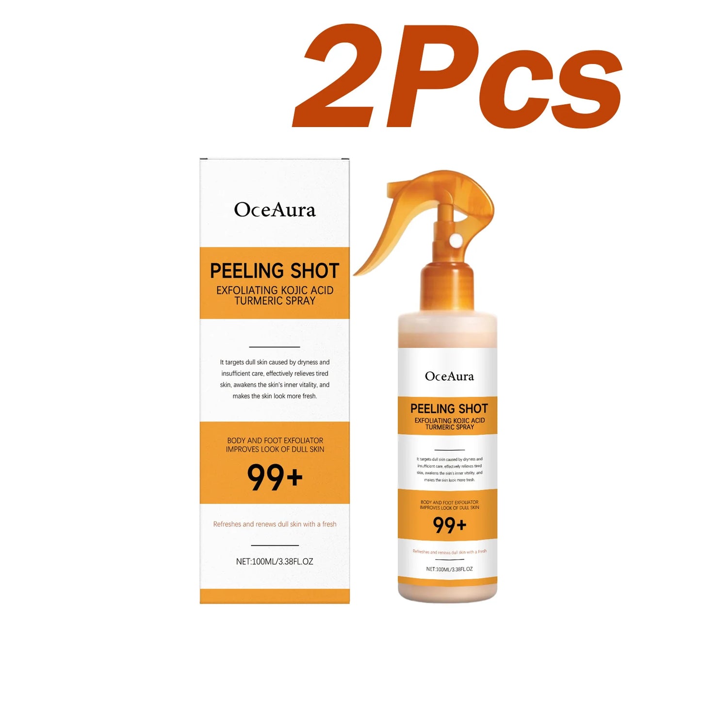 Kojic Acid Turmeric Exfoliating Body Spray – Brighten & Smooth