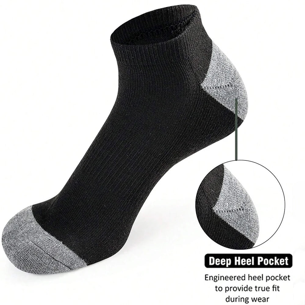 10 Pairs Of Comfortable Breathable Socks Sweat Absorbing Odor Proof Low Cut Solid Color Socks Suitable For Outdoor Activities Peaceful Pleasures Health and Wellness