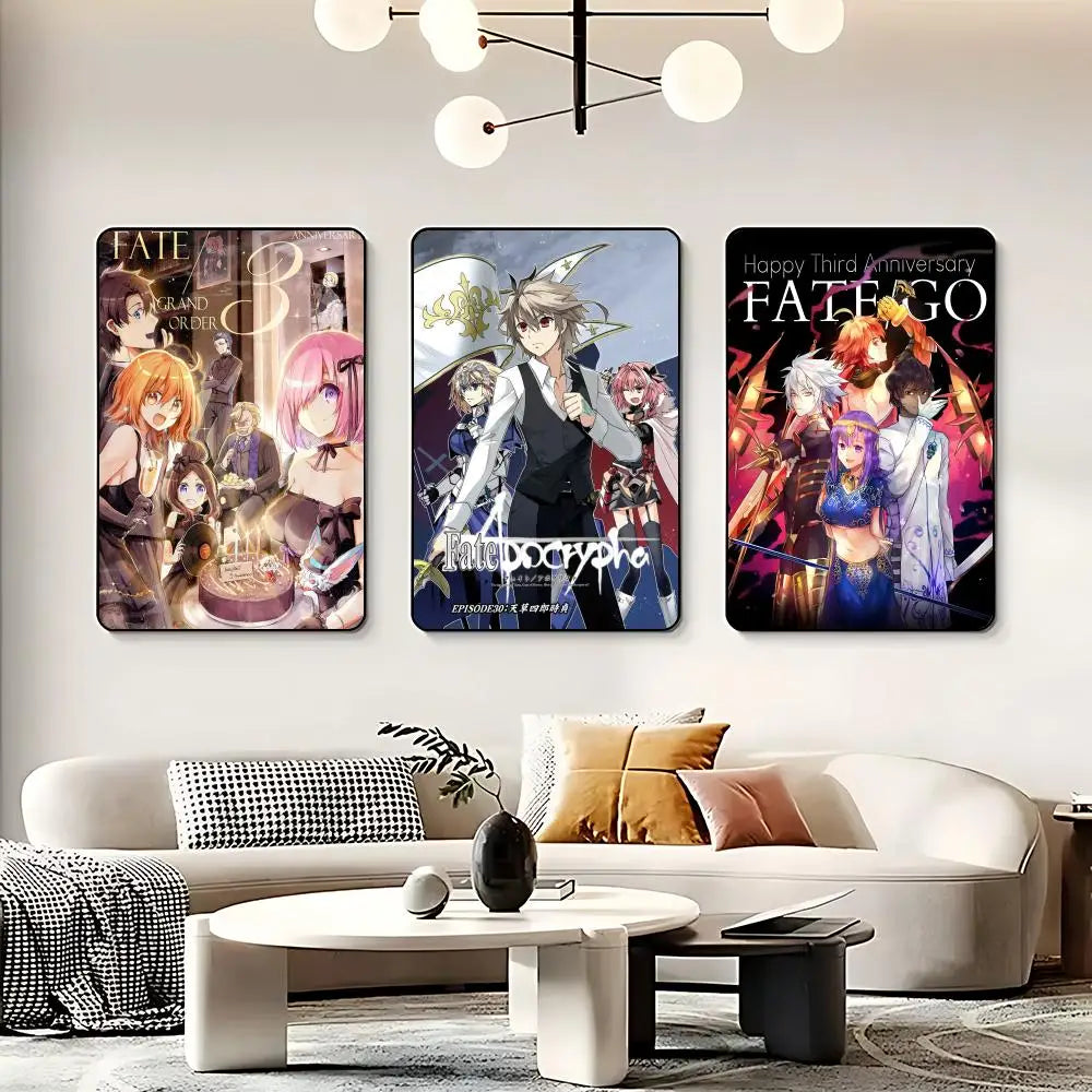 Anime Fate HD Self-Adhesive Waterproof Wall Poster | Home Decor Anime Wall Poster Peaceful Pleasures Health and Wellness