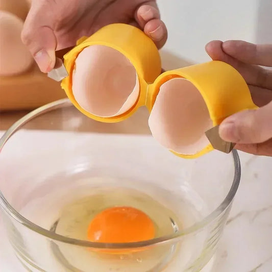 2026 New Egg Shell Opener Egg Raw Egg Cracker Separator Filter Beater Household Kitchen Baking Tools Kitchen Tools liuying Peaceful Pleasures Health and Wellness