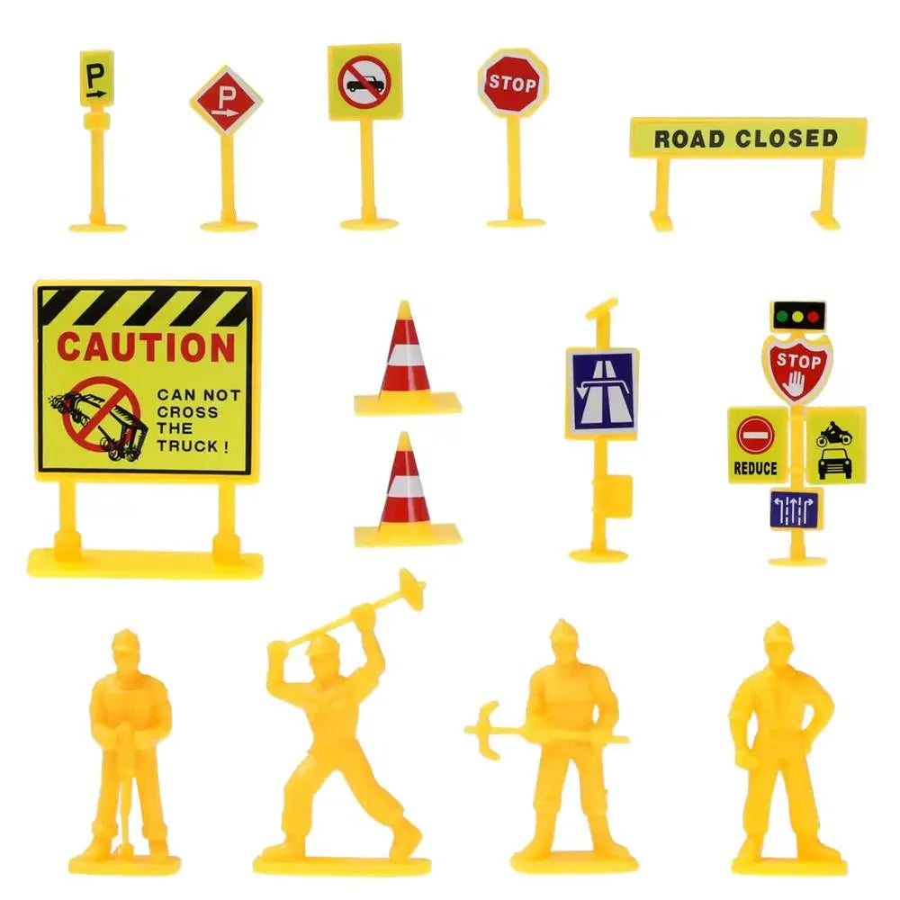 Large City Road Map DIY Scene Signs Car Parking Lot Game Children