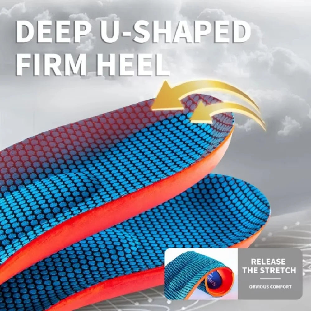 Sport Orthopedic Insoles for Feet Men Women EVA Breathable Shock Absorption Shoes Insole for Running Basketball Sport Care Pads Peaceful Pleasures Health and Wellness