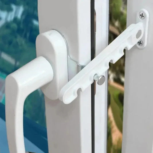 New Inner Window Limiter Latch Position Stopper Casement Wind Brace Home Security Door Windows Sash Lock Child Safety Protection Peaceful Pleasures Health and Wellness Default Title