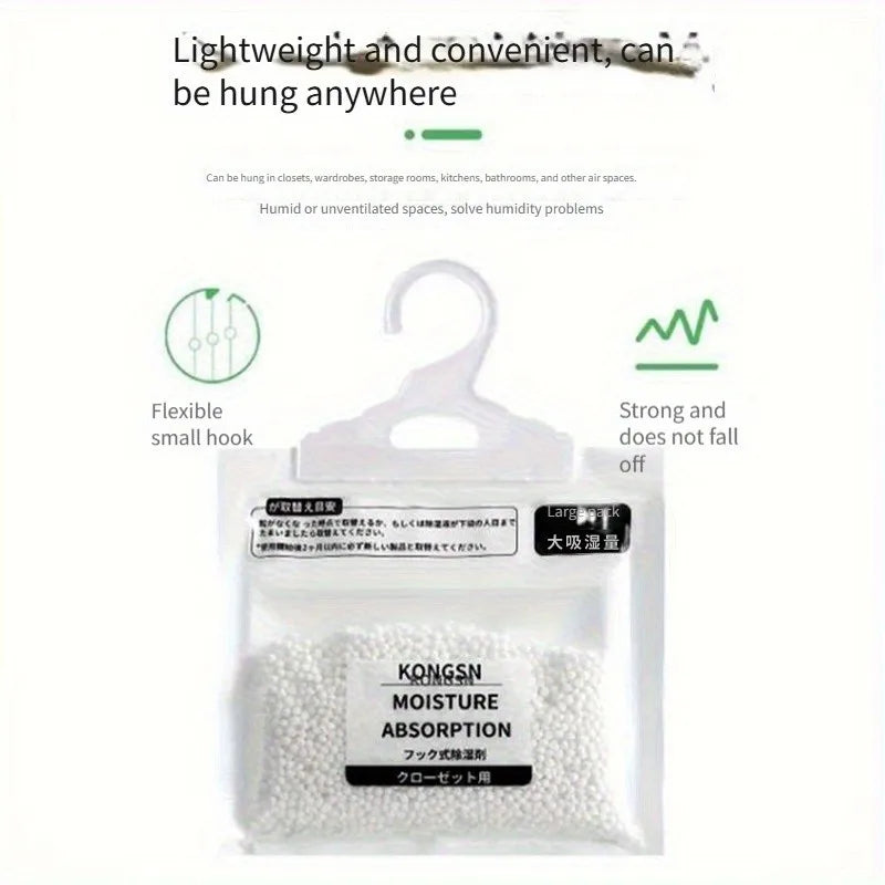 Hangable dehumidifying bag for dormitories, water-absorbing, moisture-resistant, mold-preventing, and dehumidifying bag for hous Peaceful Pleasures Health and Wellness