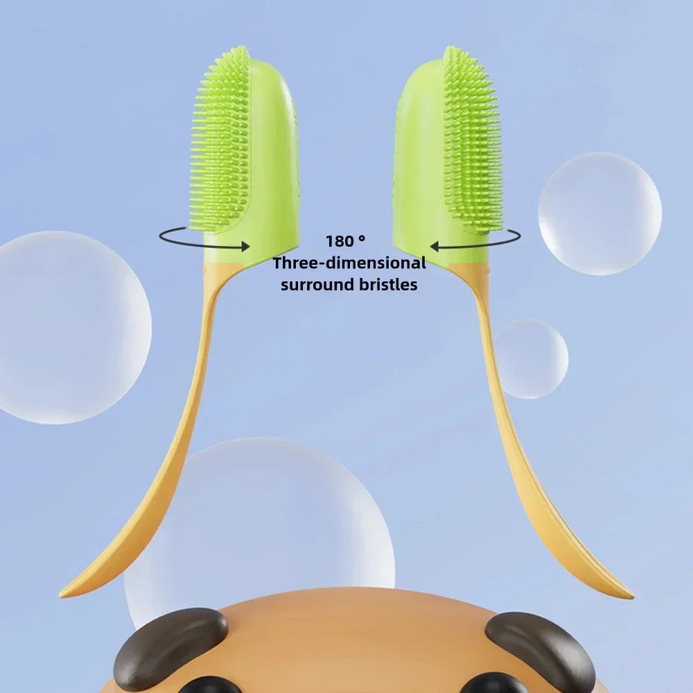 Dog Toothbrush, Cleaning Finger Toothbrush for Dogs, Food Grade Silicone Dog Finger Toothbrush for Dogs & Cats Dental Care ﻿ Peaceful Pleasures Health and Wellness