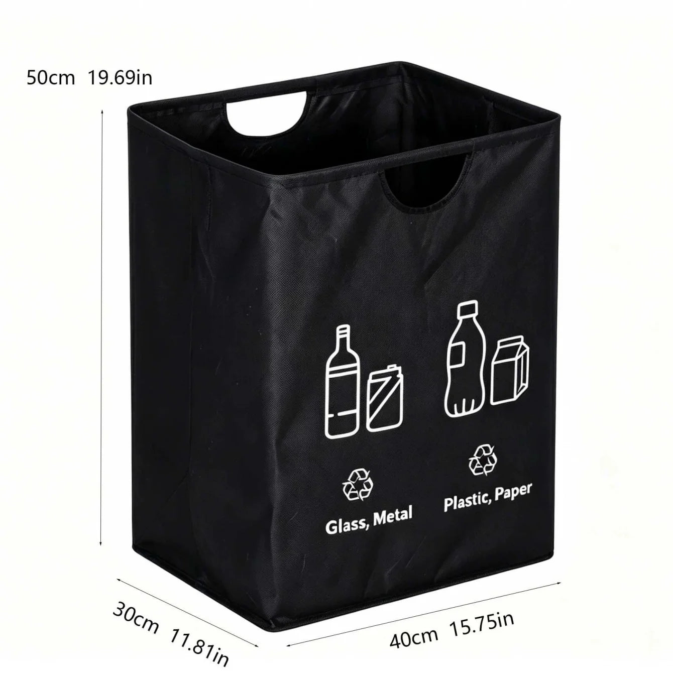 60L Foldable Storage Basket – Laundry, Recycling & Organizer