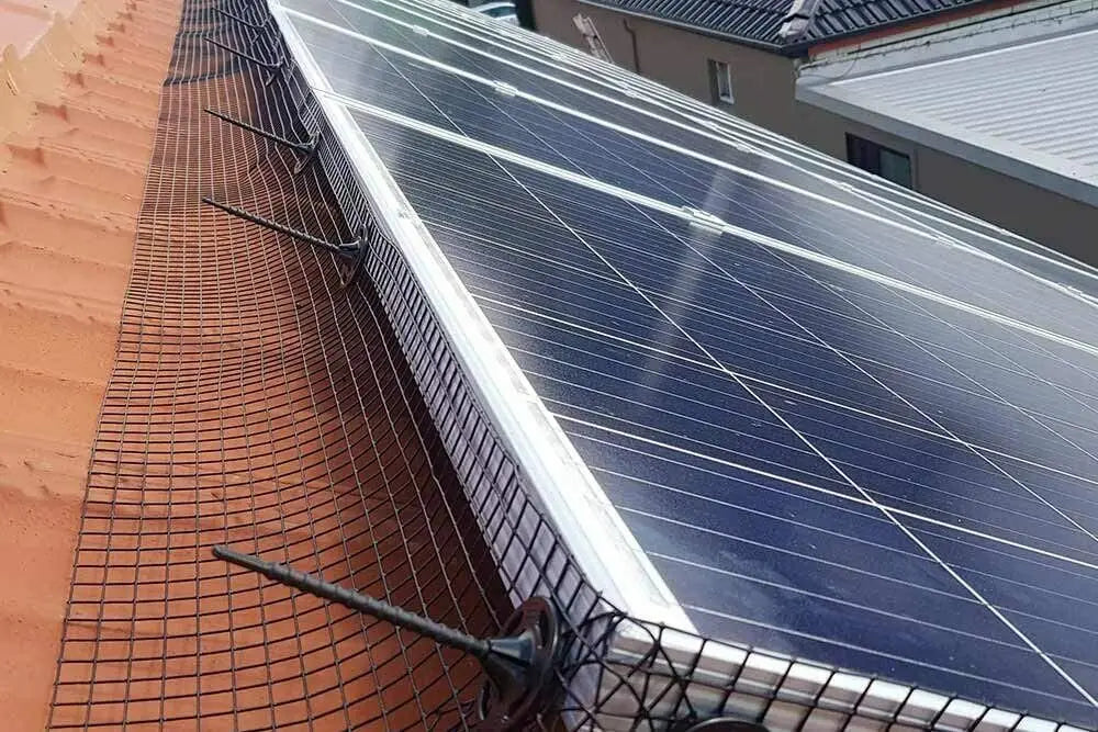 Wire Mesh Solar Panel Livestock Protection Suite Critter Guard Roll Solar Panel Guard W/ Fasteners Tie Wires Removable PV Peaceful Pleasures Health and Wellness