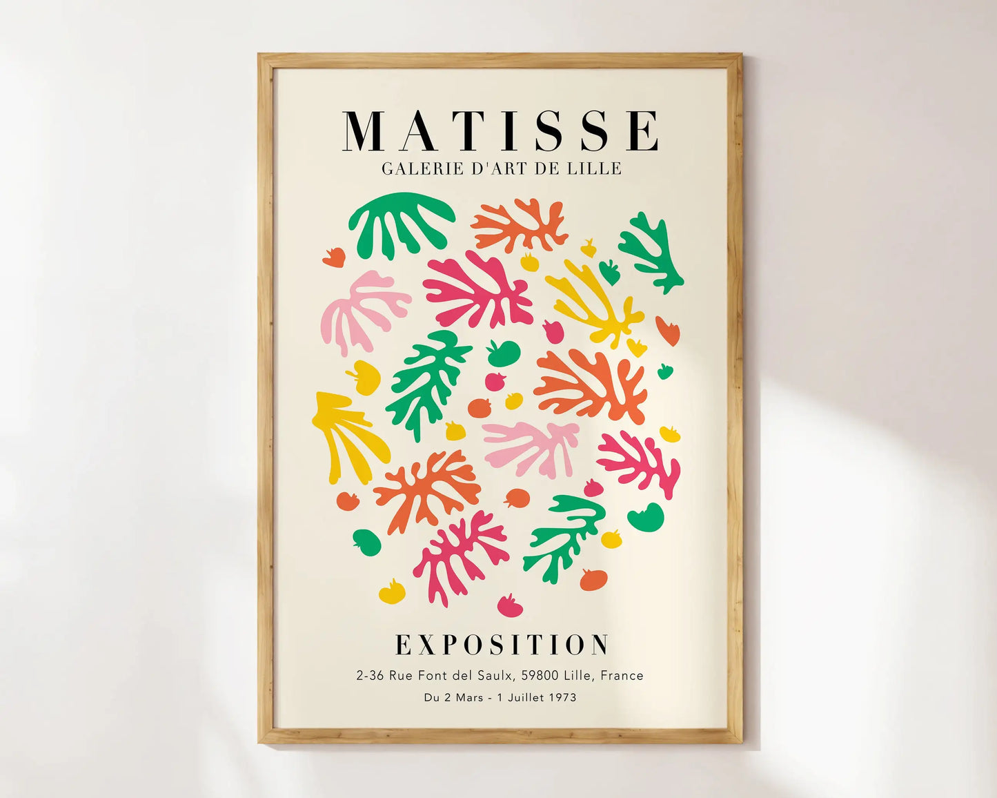 Matisse Abstract Floral Canvas Print | Botanical Wall Art Poster