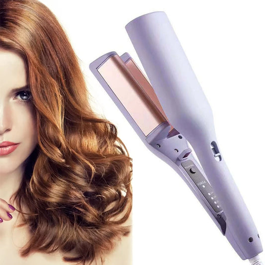 High Quality 32mm 50W PPT Wired (AC) Curling Iron with 10 Temperature Settings for Glossy Fluffy Natural Curl Look Peaceful Pleasures Health and Wellness