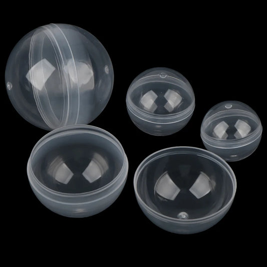 50Pcs/pack 28-50mm Can Open Transparency Plastic Capsule Toy Surprise Ball Tiny Container Making Things Model Gift Peaceful Pleasures Health and Wellness