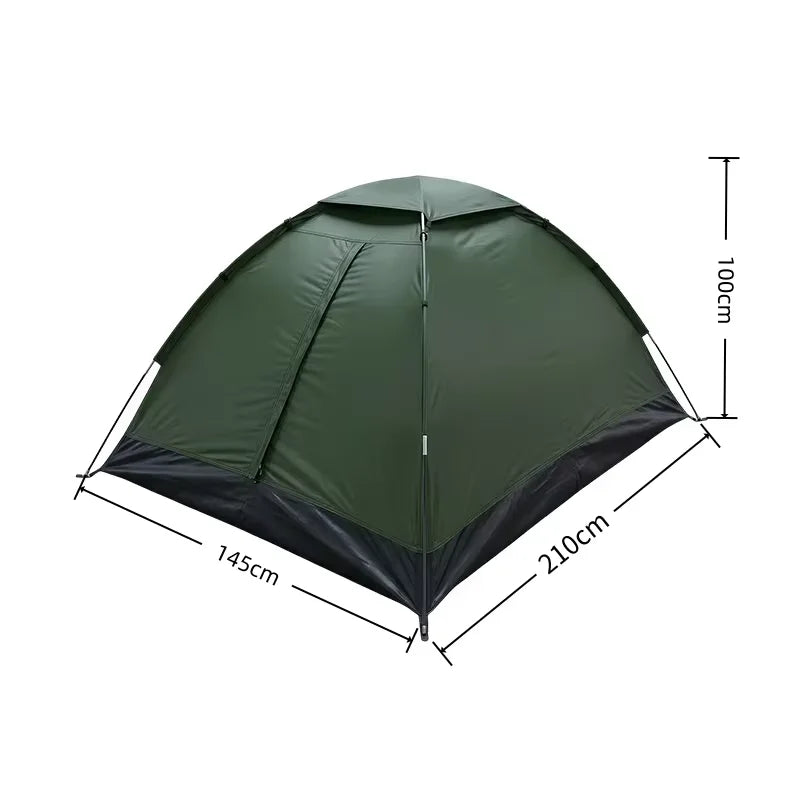 Ultralight Camping Tent for Hiking Shelter 2 Person Dual-layer Door Weatherproof Backpacking Equipment—Ideal for Adventures Peaceful Pleasures Health and Wellness green