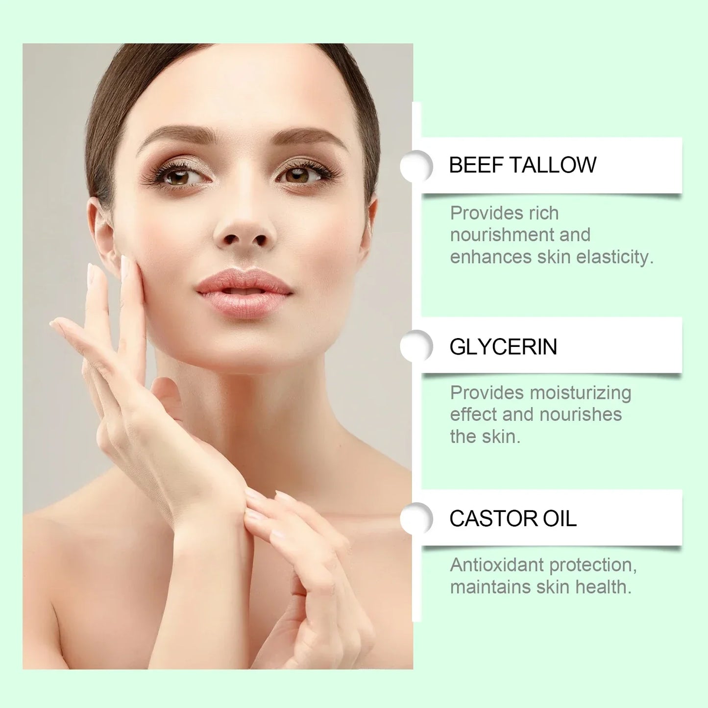 WOODSLEEP Beef Tallow Face Cream – Deep Moisturizing 60g