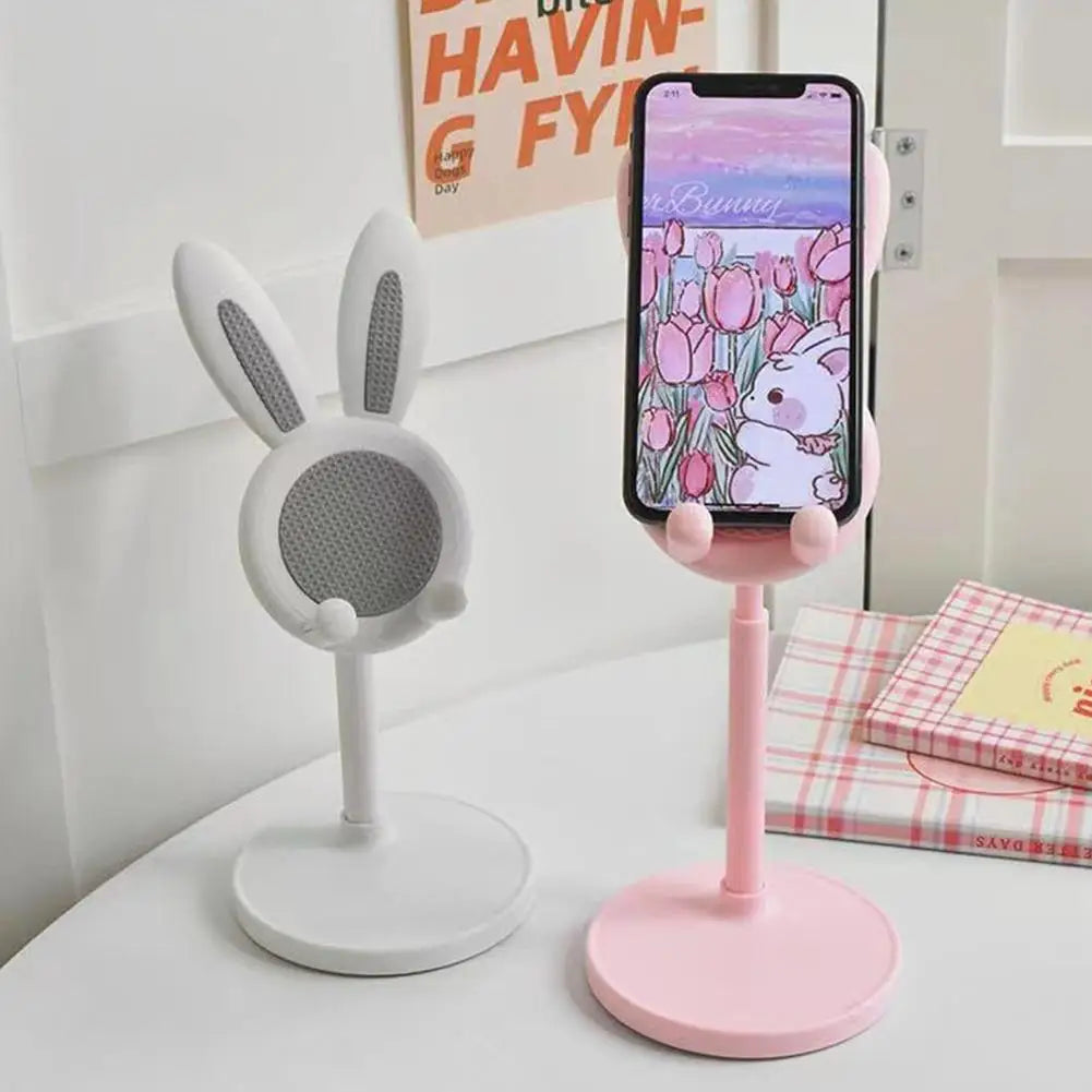 Cute Bunny Phone Stand | Adjustable Desktop Tablet Holder