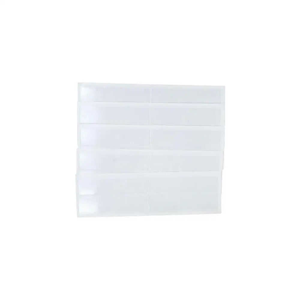 20pcs Plastic Tag Pockets Clear Small Label Holders Transparent Self-Adhesive Index Card Pockets Peaceful Pleasures Health and Wellness