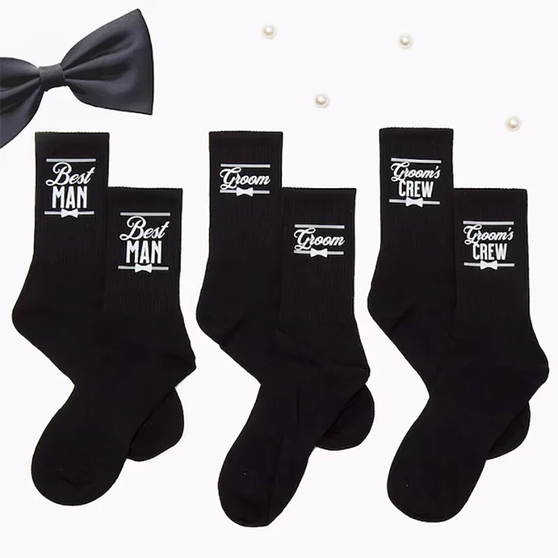 Groomsman Wedding Socks – Best Man, Father of the Bride Gift