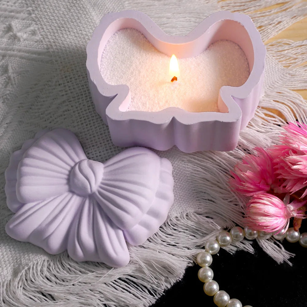 Bowknot Storage Box Silicone Mold – Resin, Plaster & Candle