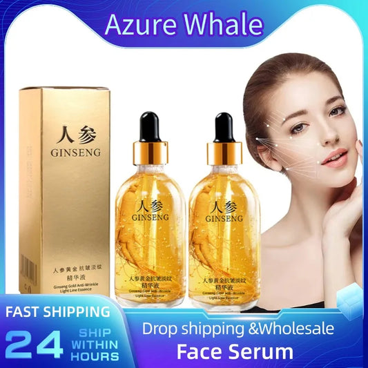 Korean Ginseng Essence Polypeptide Anti-aging Essential Oil Gold Polypeptide Anti Wrinkle Essence Tighten Skinreduce Fine Lines Peaceful Pleasures Health and Wellness