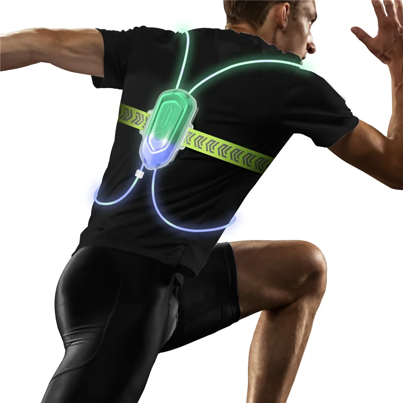 360° LED Reflective Safety Vest for Night Running & Cycling