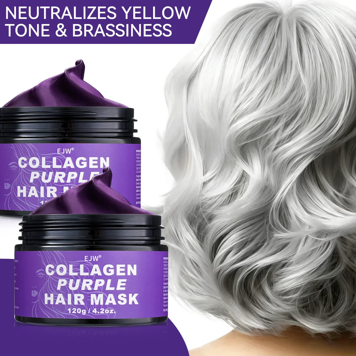 Keratin Purple Hair Mask – Toning & Deep Hydration for Blonde