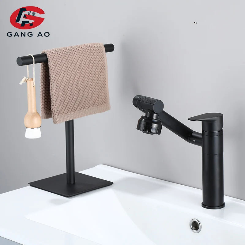 Free-Standing Hand Towel Holder – Black 304 Stainless Steel