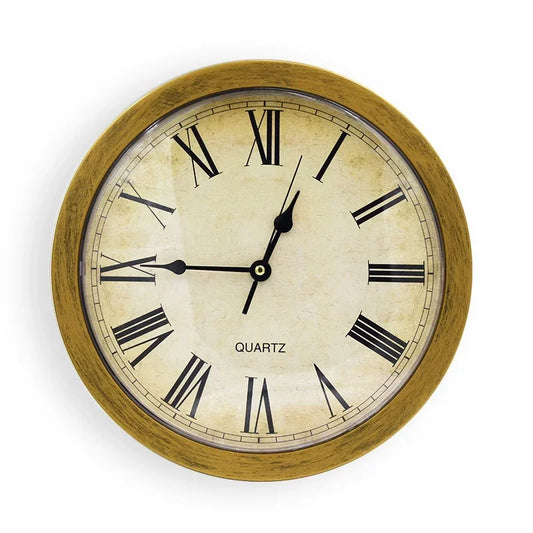 Vintage Wall Clock Hidden Safe Box Secret Storage for Money Jewelry Valuables Home Decoration Peaceful Pleasures Health and Wellness Copper
