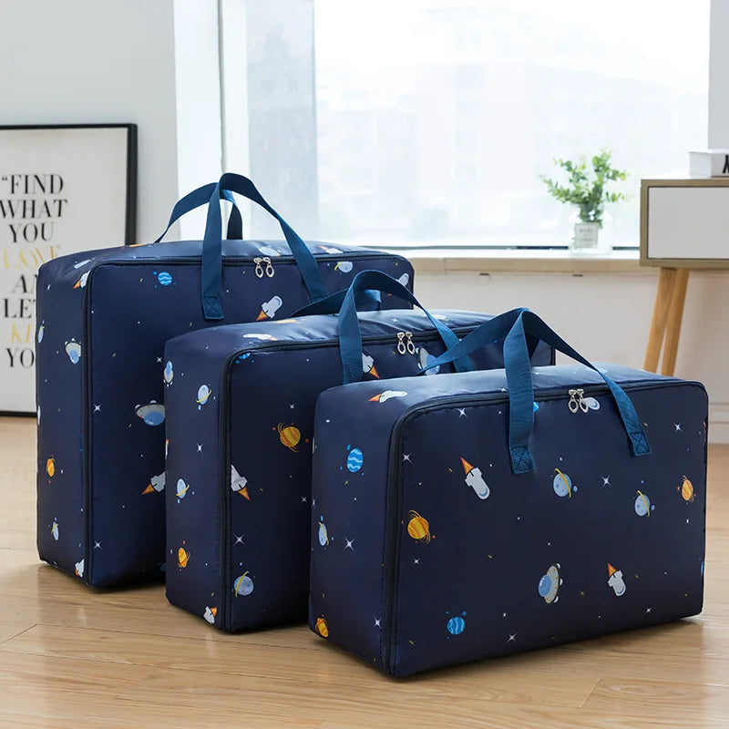 Quilt storage bag three-piece set quilt Oxford cloth waterproof storage bag luggage moving bag clothes bag clothes bag Peaceful Pleasures Health and Wellness I