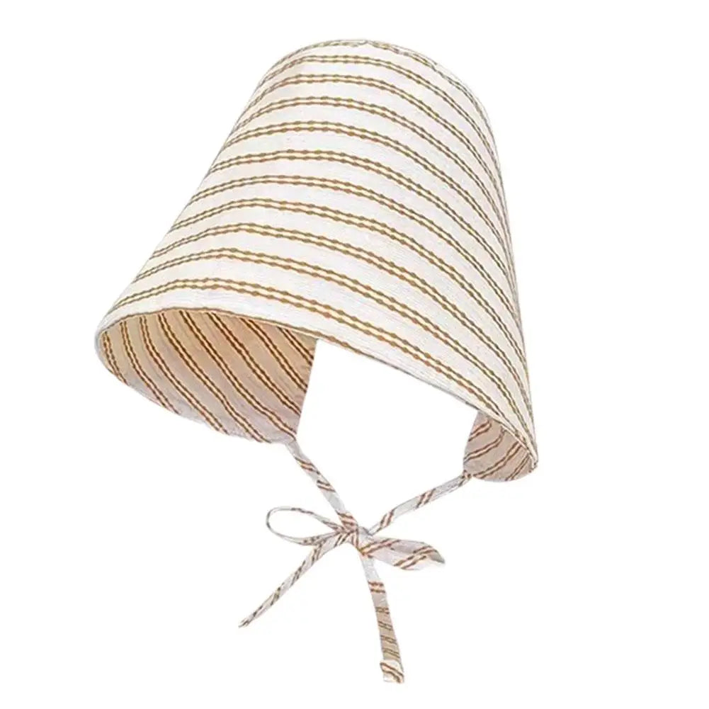 Women's Striped Bucket Hat UPF 50+ Wide Brim Beach Sun Hat