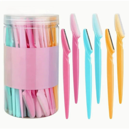 3/5/12/20pcs Eyebrow Razors With Container Facial Eye Brow Trimmer In Case Hair Removal Shaver Safe Blades Trimming Tools Peaceful Pleasures Health and Wellness