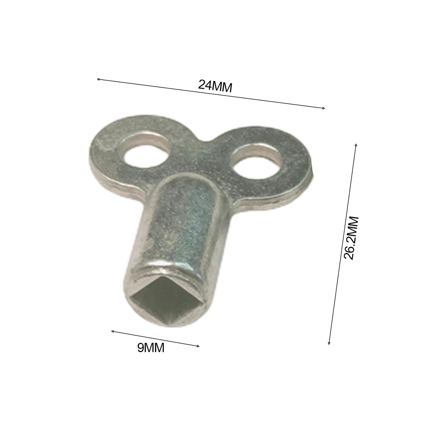 2-Pack Radiator Bleed Key – 5×5mm Zinc Alloy Valve Wrench